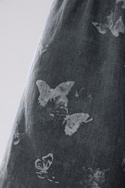 Summer Butterfly Denim Dress