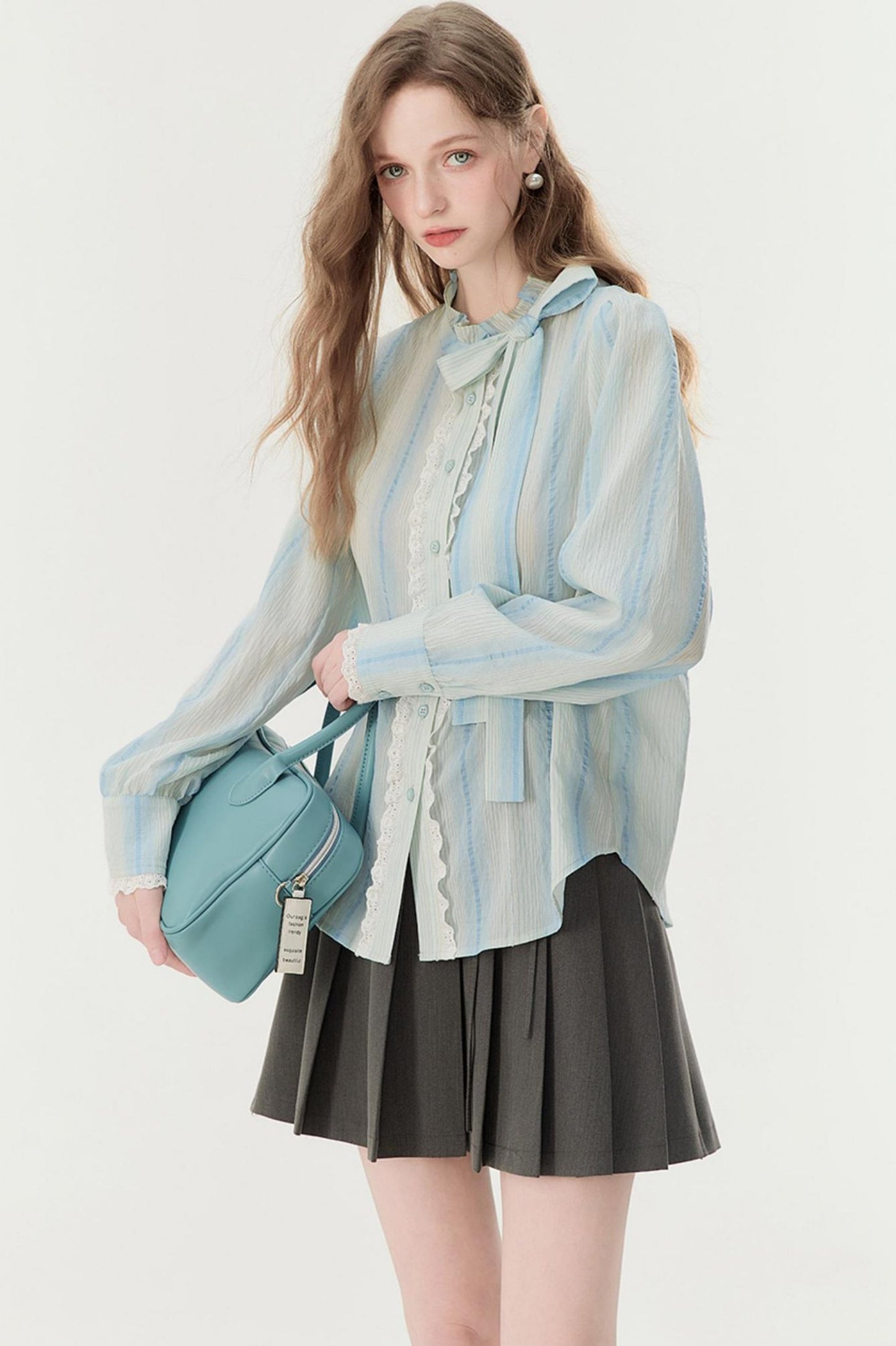 Gradient Stripe Blouse