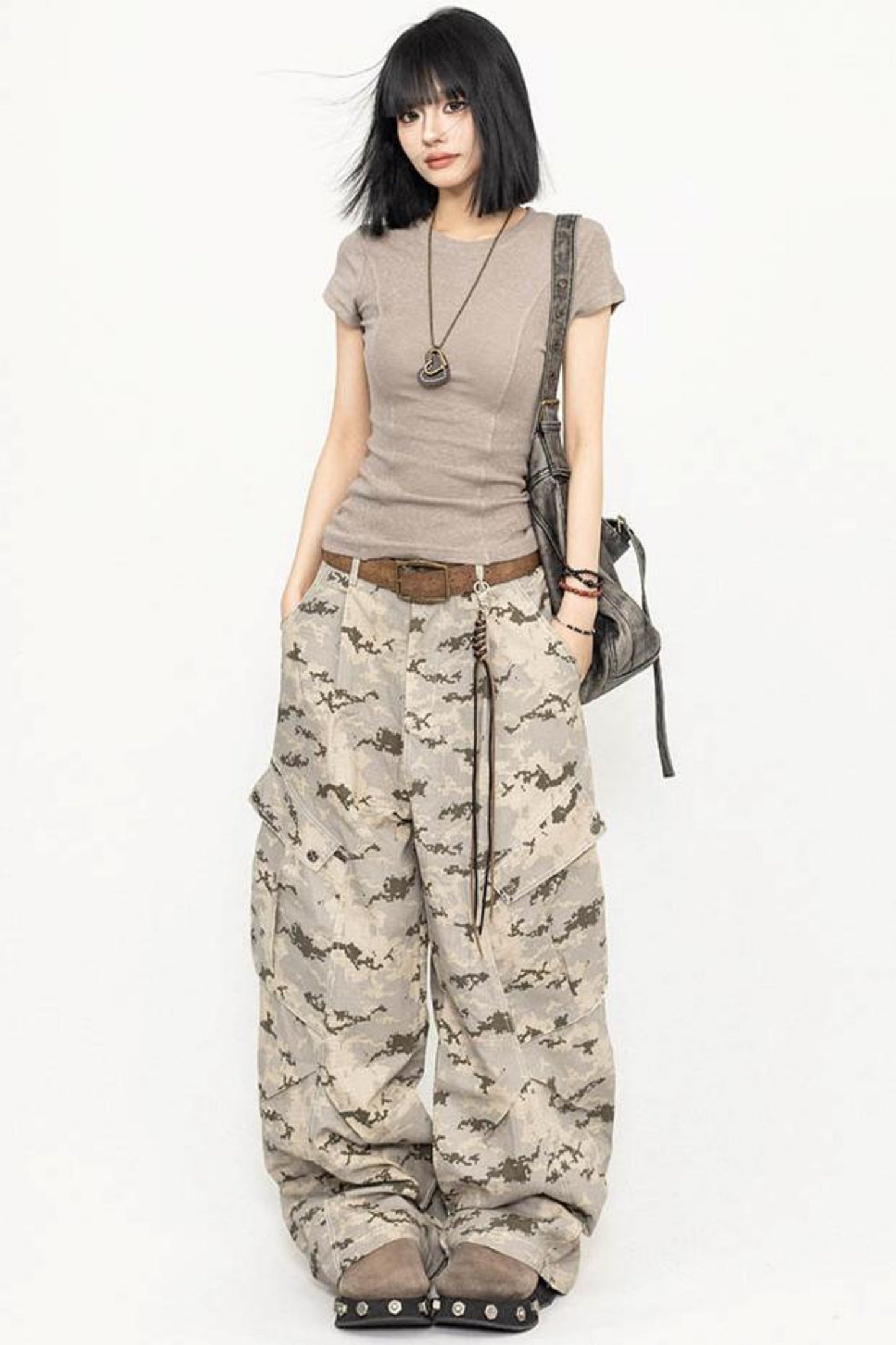 Retro Camo Cargo Pants