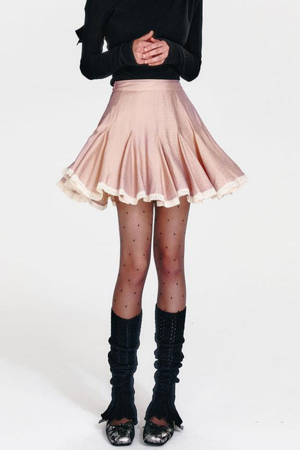 French Pink Rose Half Skirt