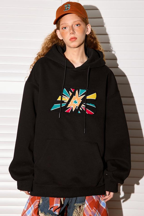Fireworks Embroidered Hoodie