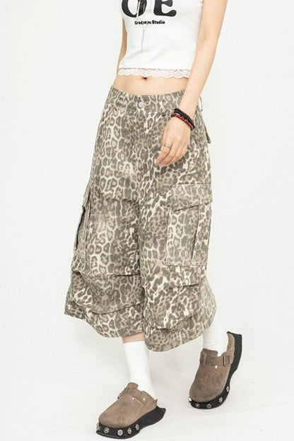 Leopard Wide-Leg Pants