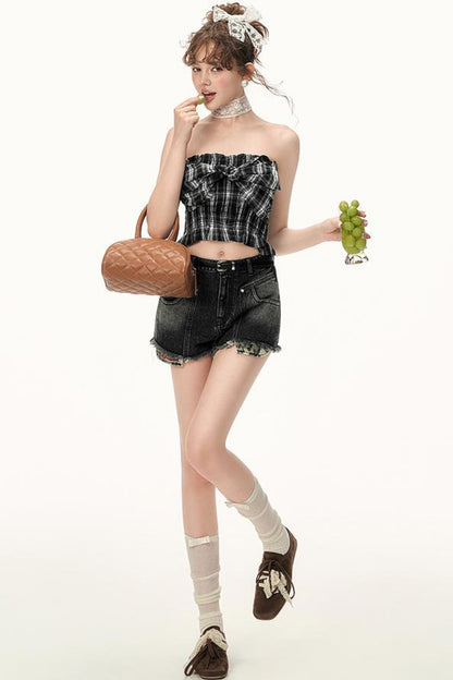 Summer Plaid Crop Top