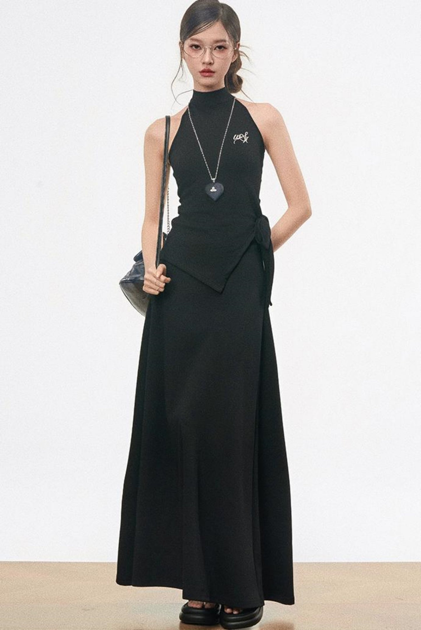 Chic Knit Tie-Top Skirt Set-Up