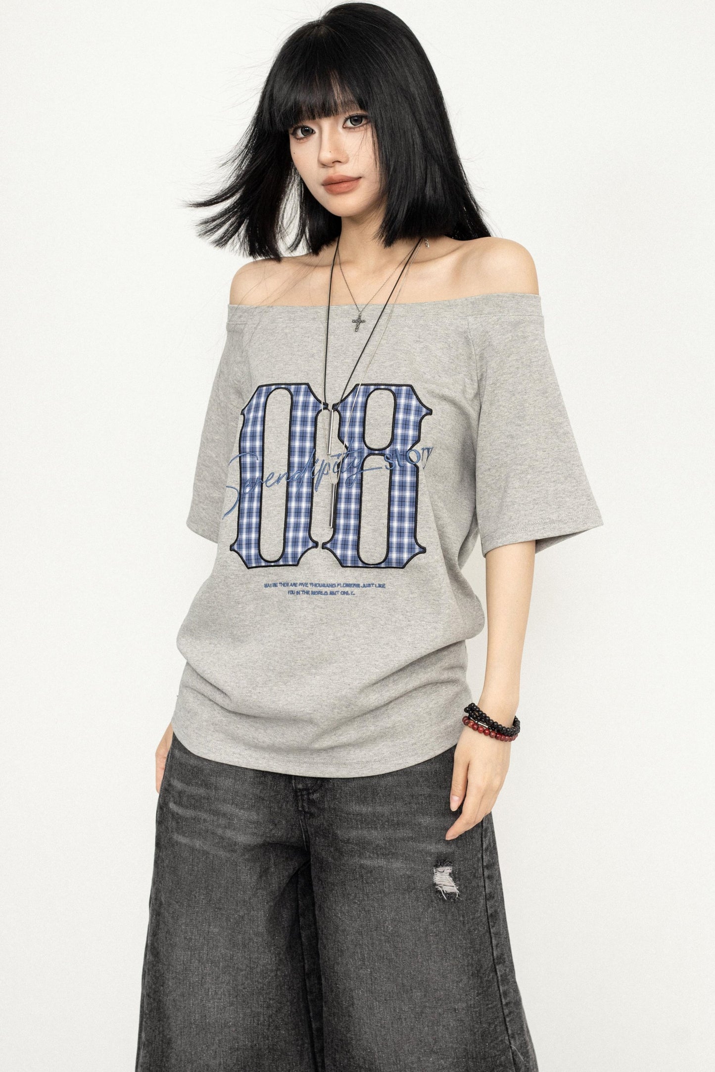 Retro Spice Girls One-Shoulder Tee