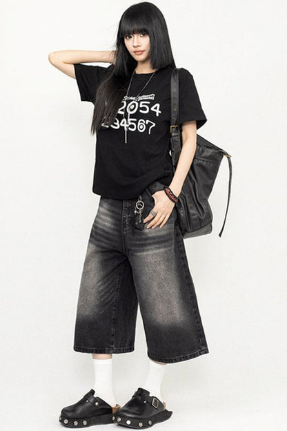 Vintage Look Cropped Trousers