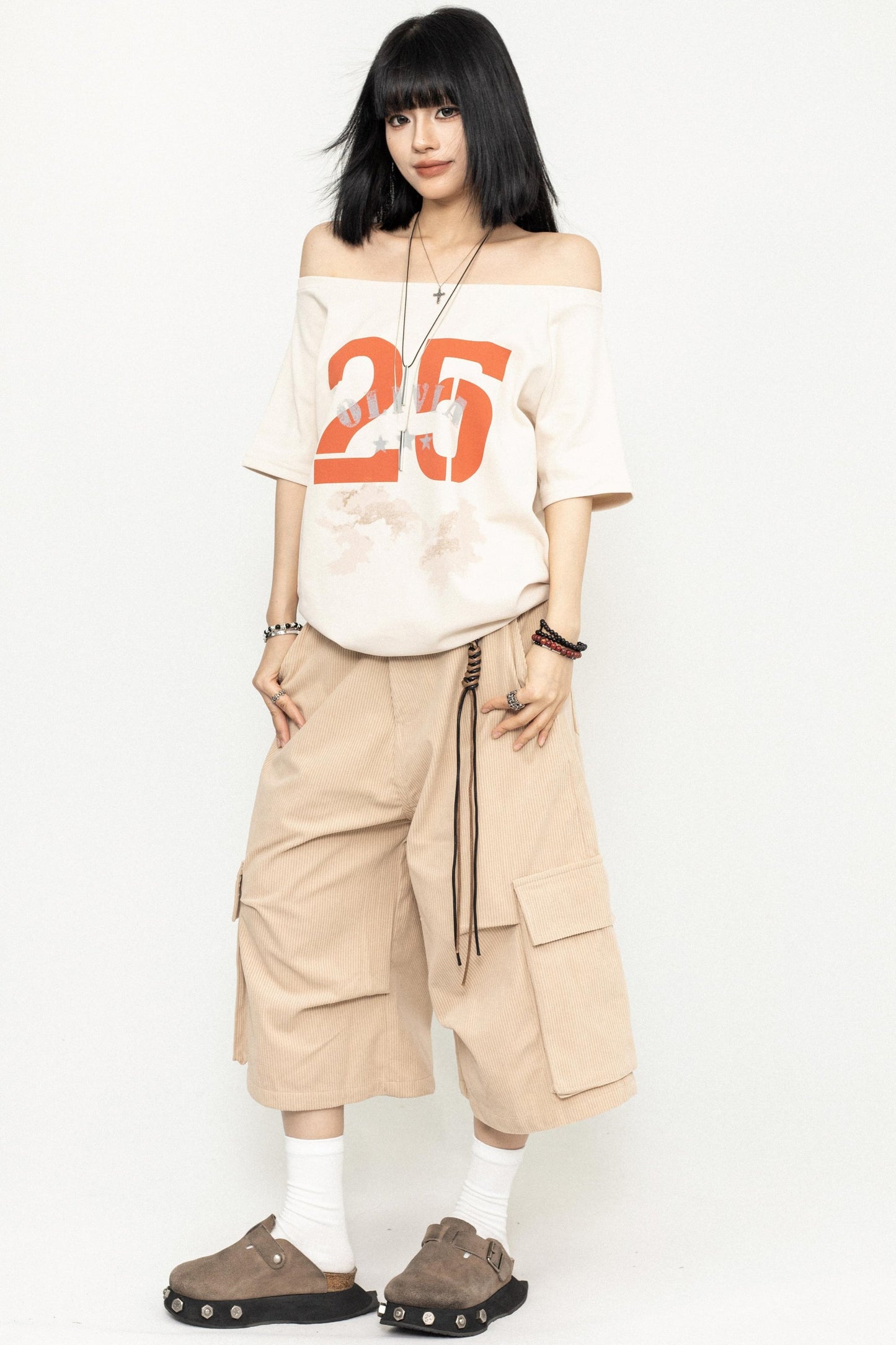 One-Shoulder Slouchy Tee