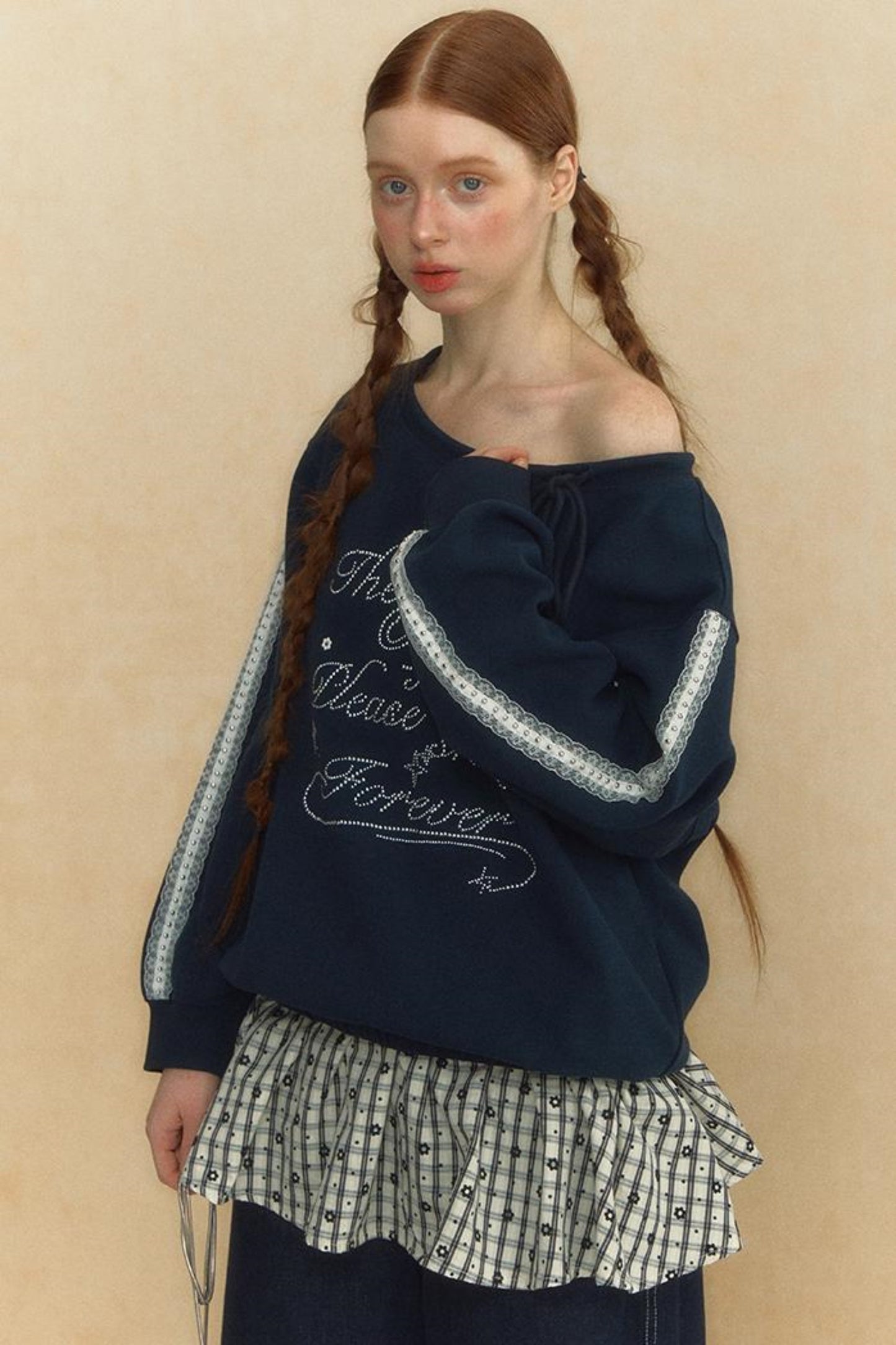 Slouchy One-Shoulder Sweater