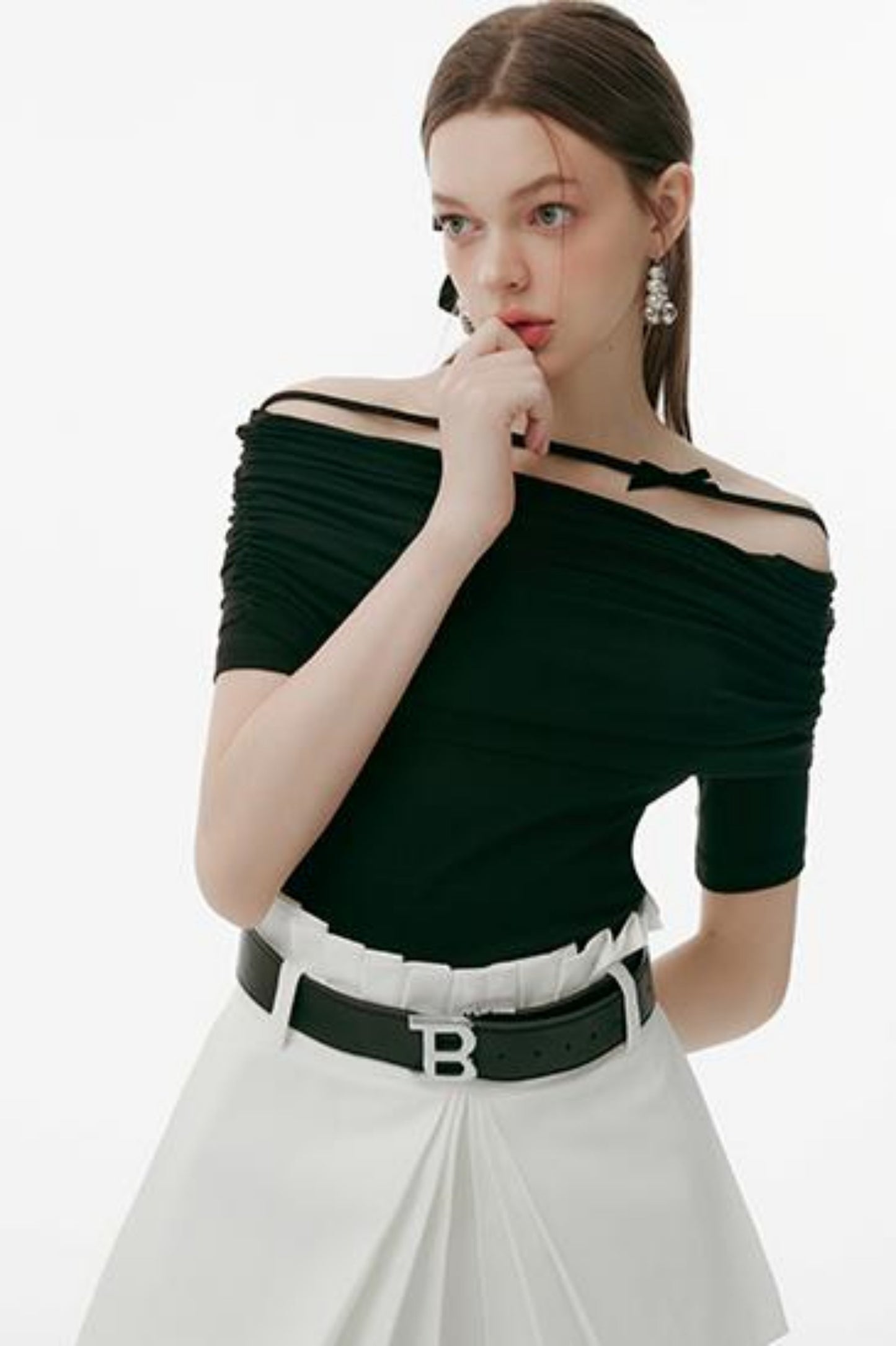 Peppermint Pleat Skirt