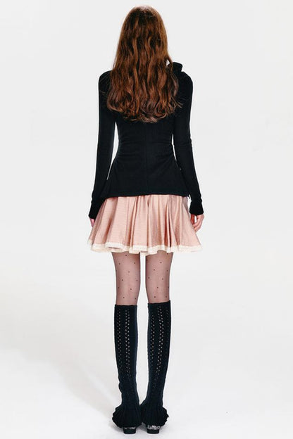 French Pink Rose Half Skirt