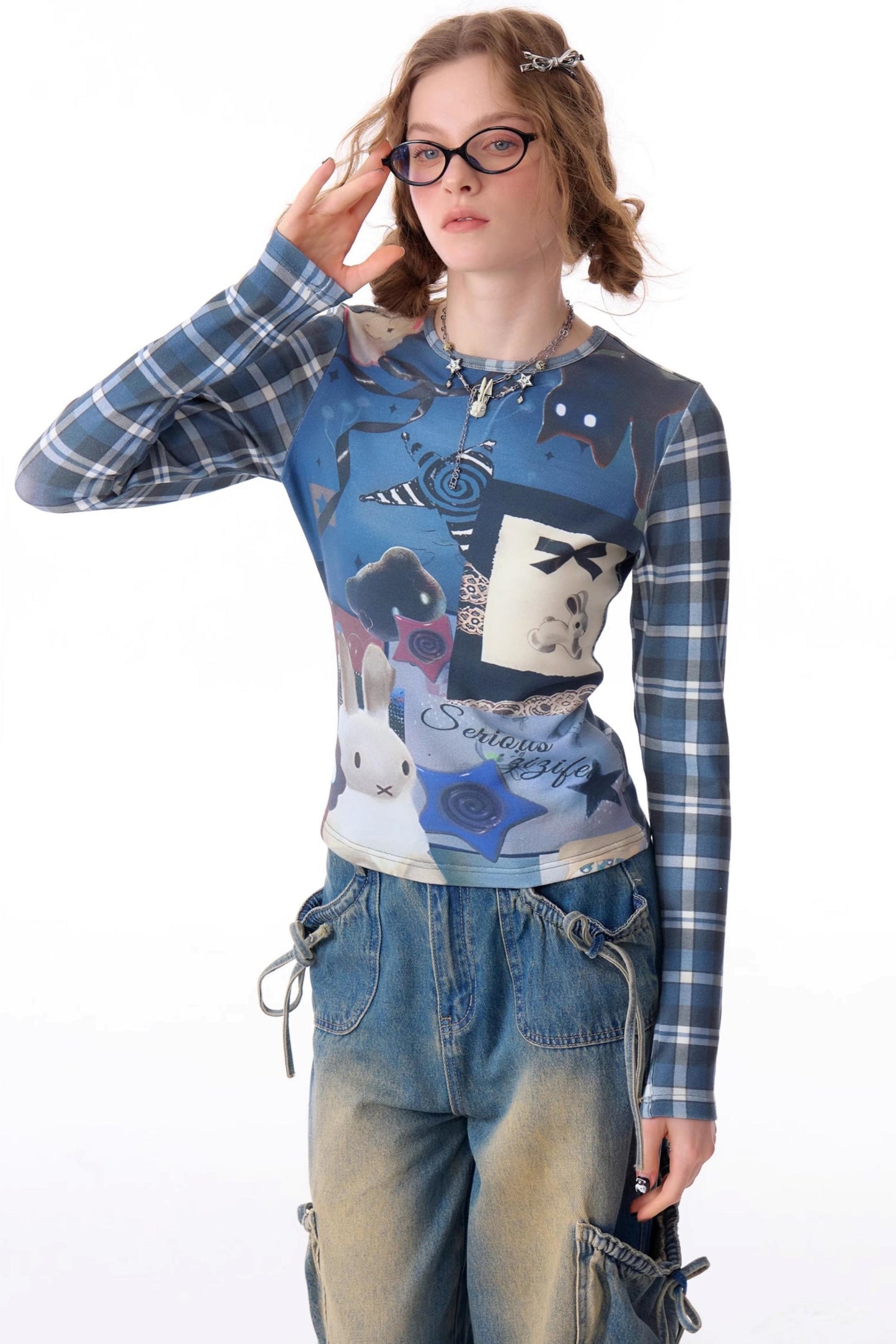 Retro Rabbit Print Tee