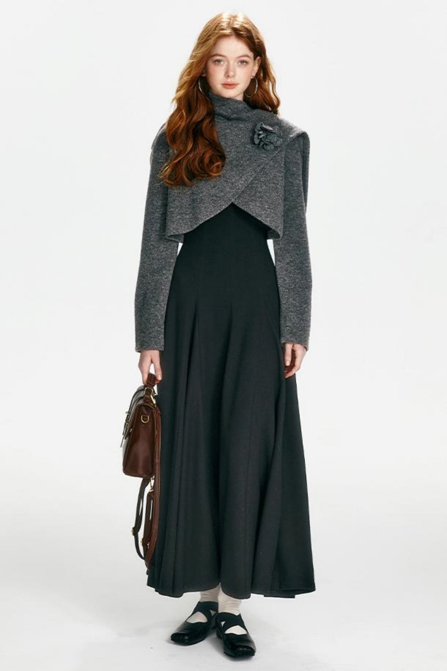 Luxe Gold Shawl Dress Set-Up