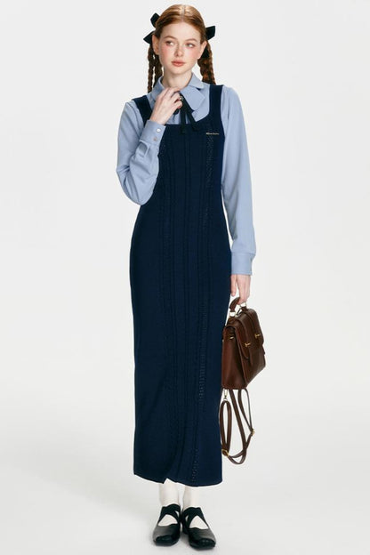 Retro Knit Skirt Dress