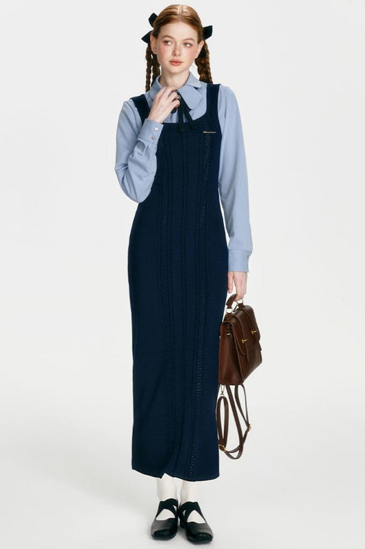 Retro Knit Skirt Dress