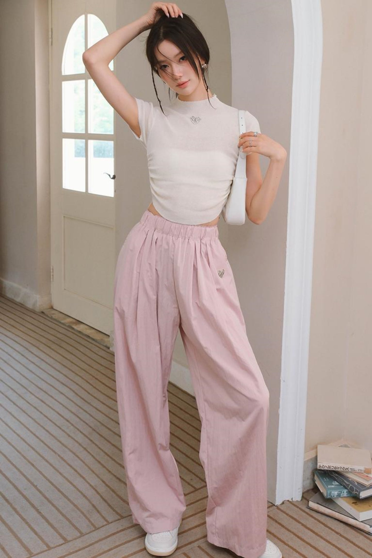 Sweet Spicy High Neck Knit Tee