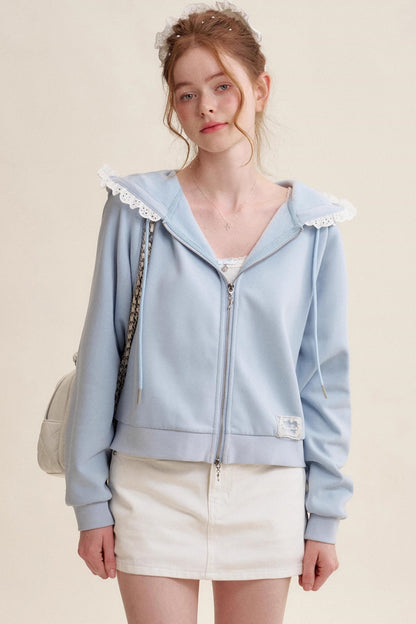 Bow Patch Denim Halter Skirt