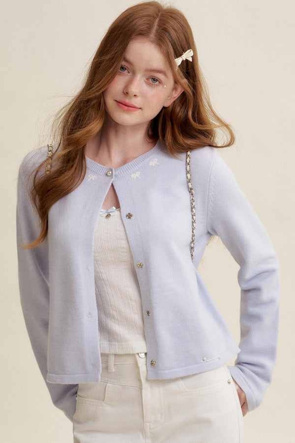 Pearl Button Knit Cardigan