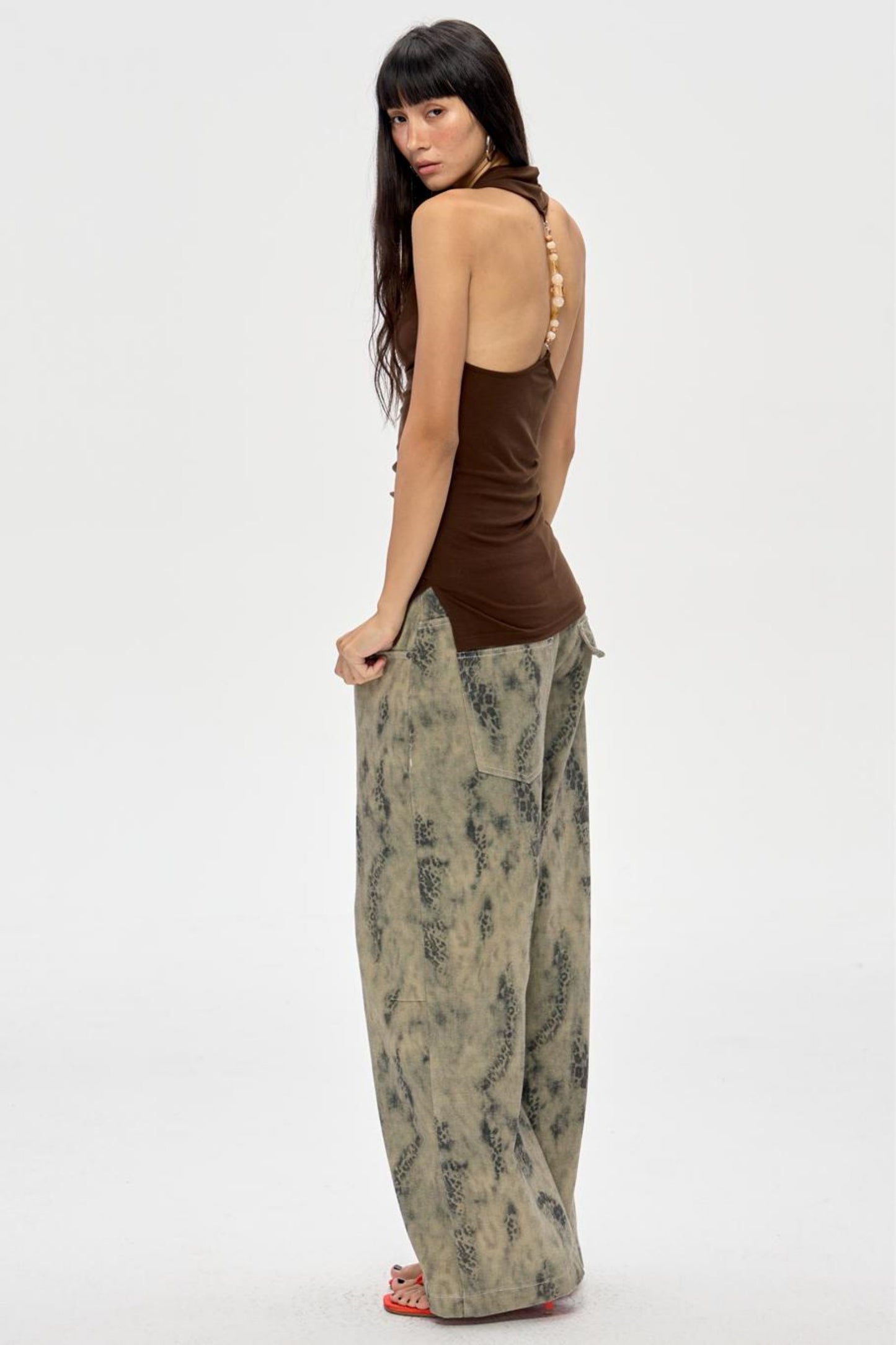 Glam Backless Beaded Top