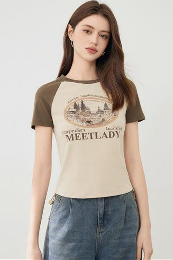 Slim Fit Contrast T Shirt