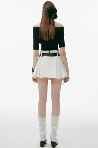 Peppermint Pleat Skirt