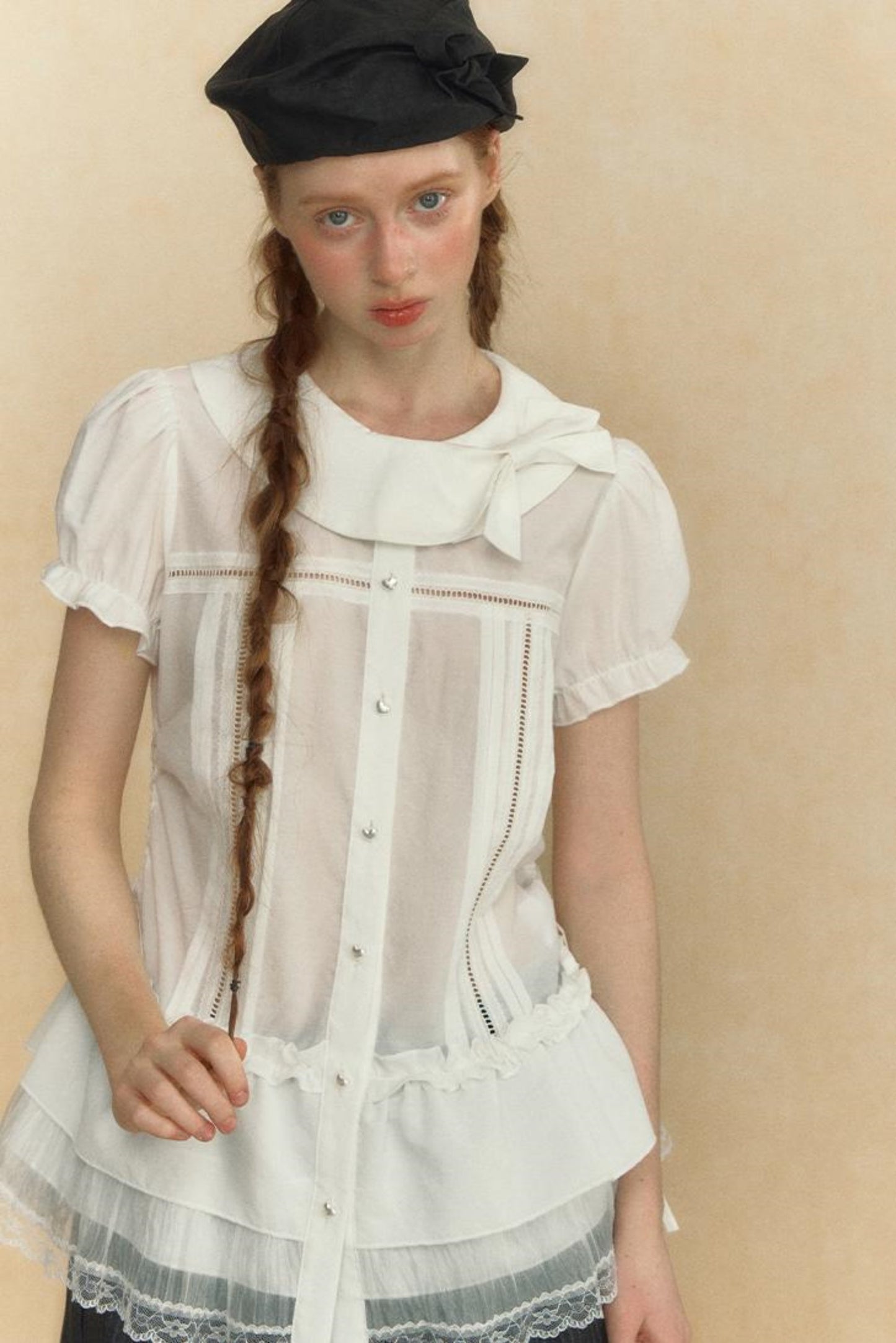 Puff Sleeve Vintage Blouse