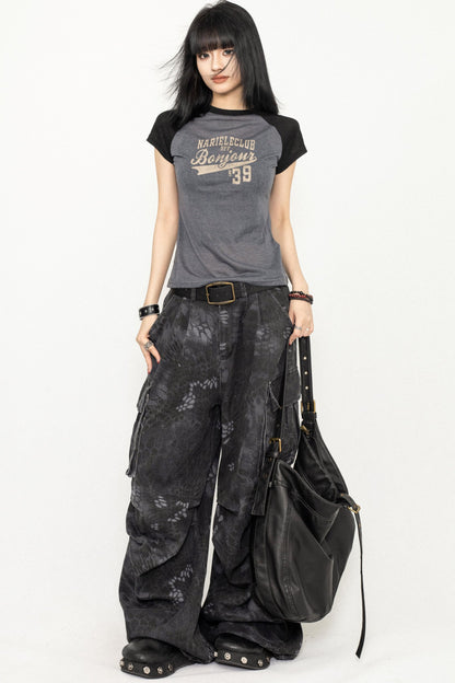 Vintage Color Block Tee