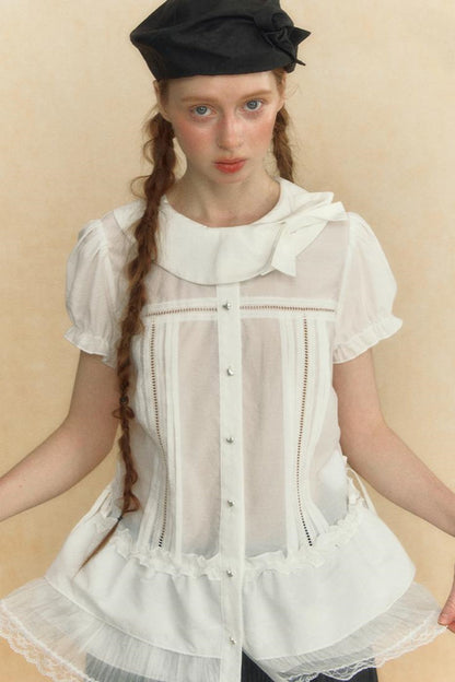 Puff Sleeve Vintage Blouse