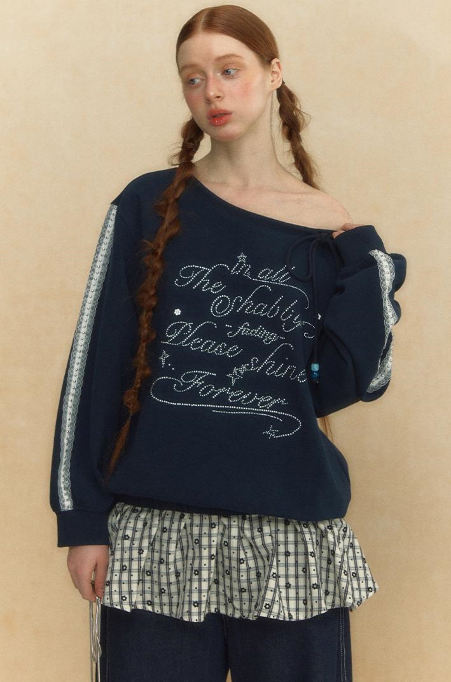 Slouchy One-Shoulder Sweater