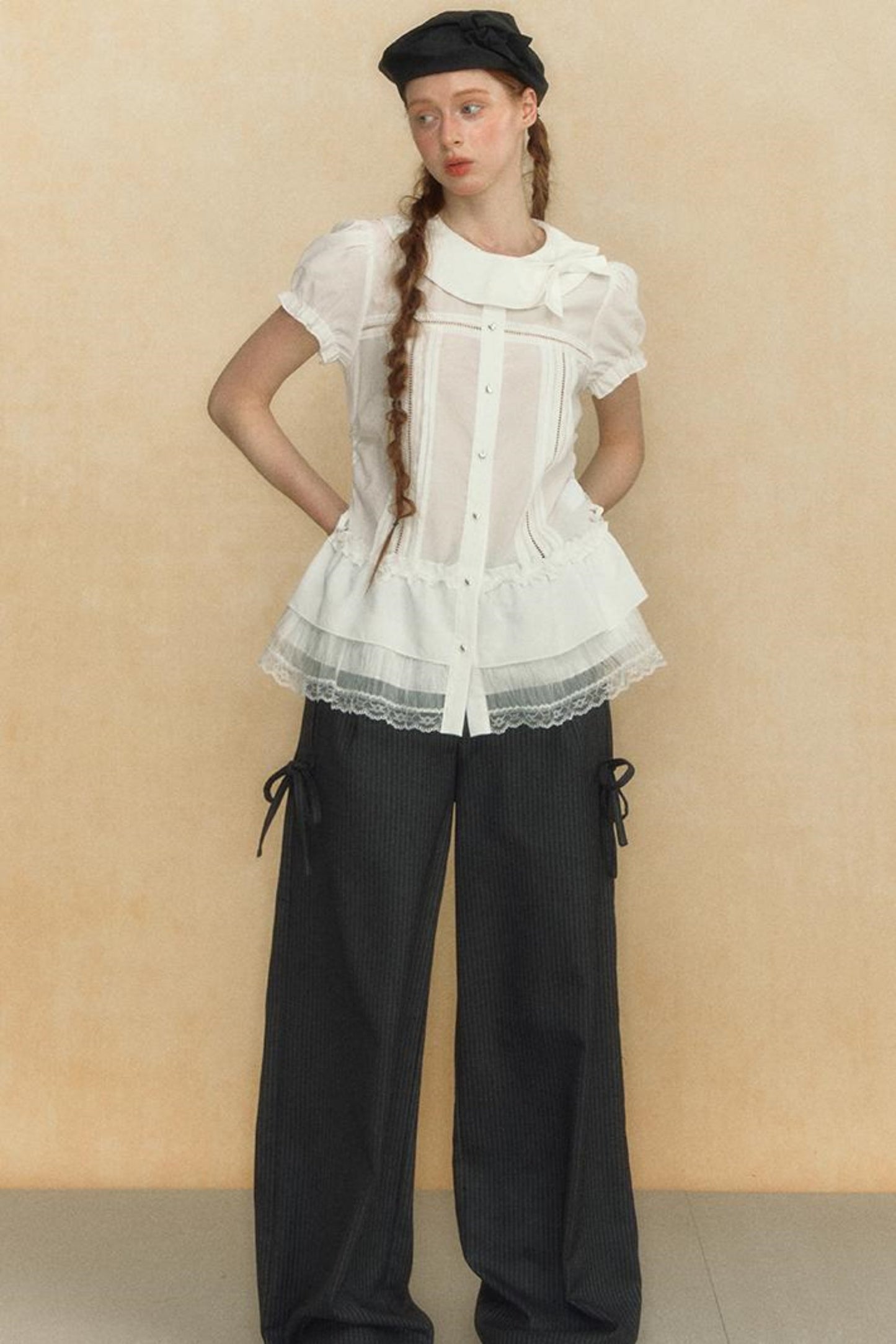 Puff Sleeve Vintage Blouse