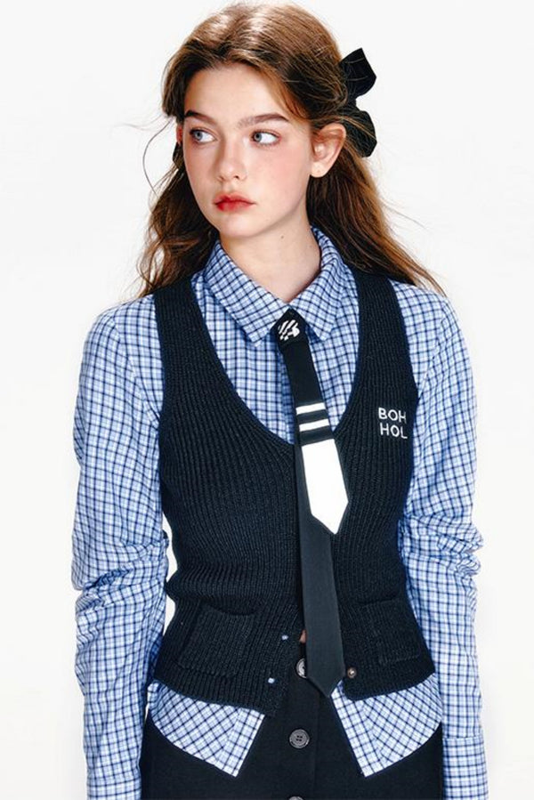 Vintage Plaid Skirt Set-Up