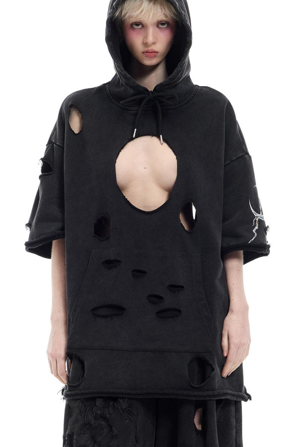 Moon Cut-Out Sweatshirt