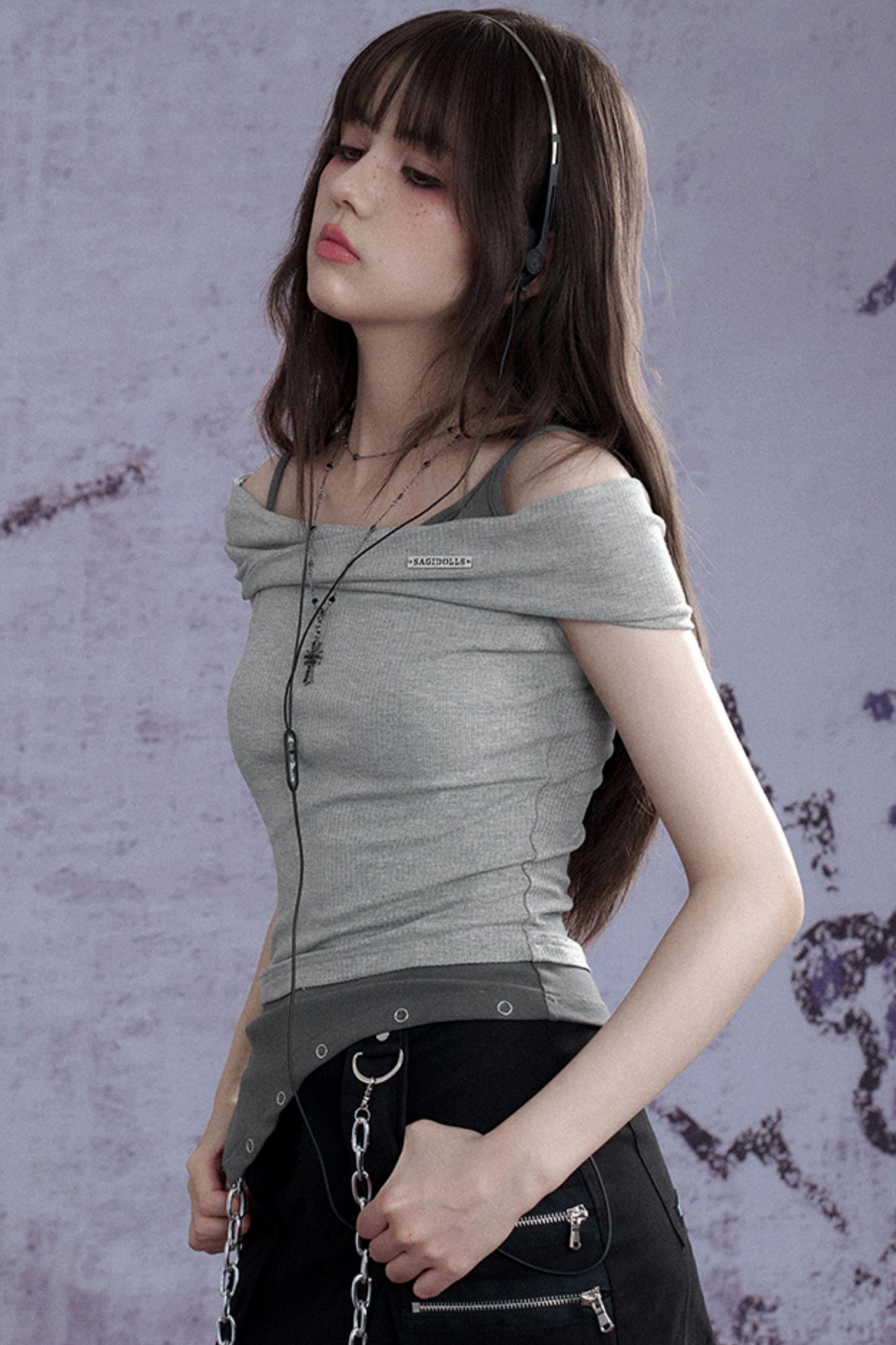 Slimming Gray Tank Top