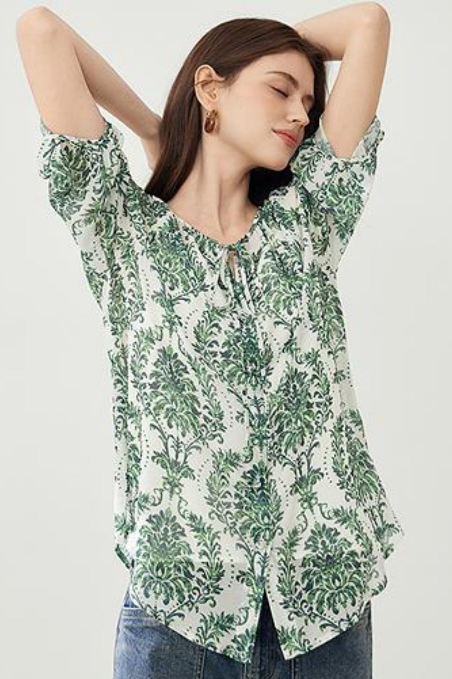 Lightweight Chiffon Two Piece Top Set