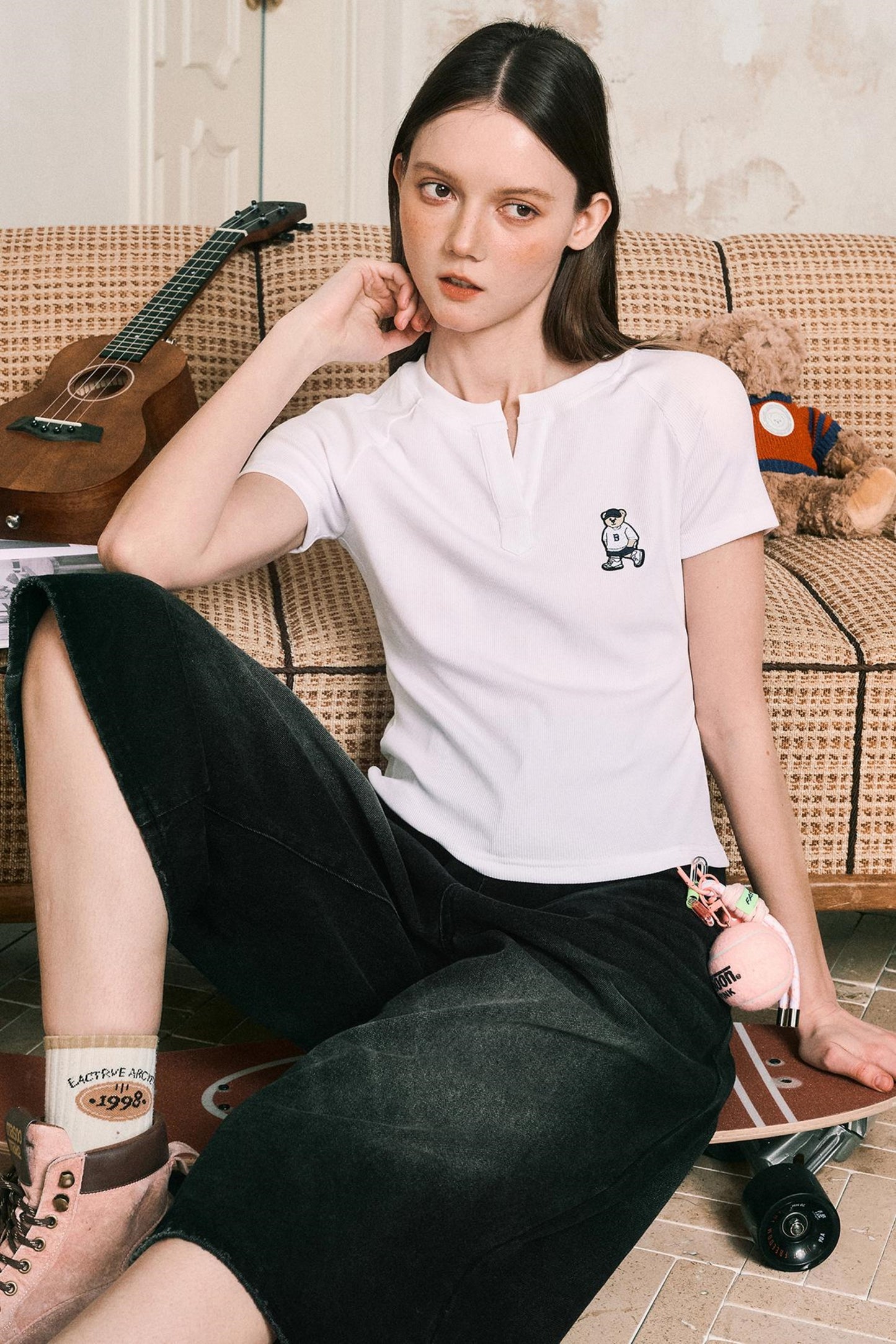 Fit V Neck Short Sleeve T-Shirt