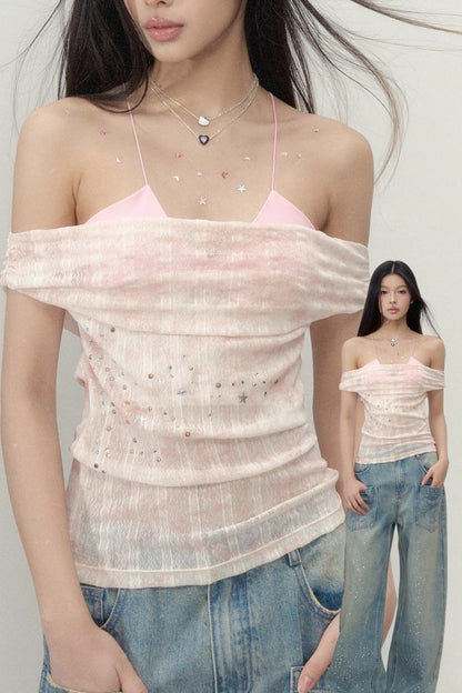 Vintage Strap Cross Bra Top