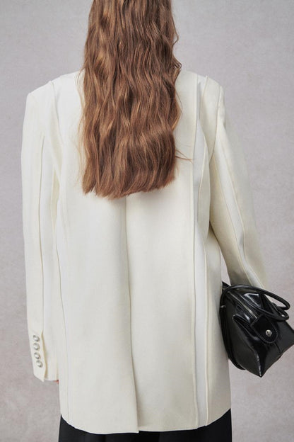 Retro eleganter H-Linien Blazerjacke 