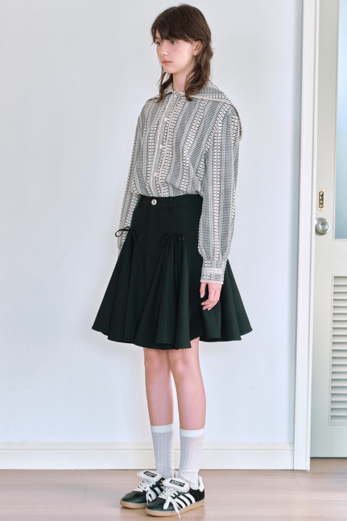 Butterfly shadow A line skirt