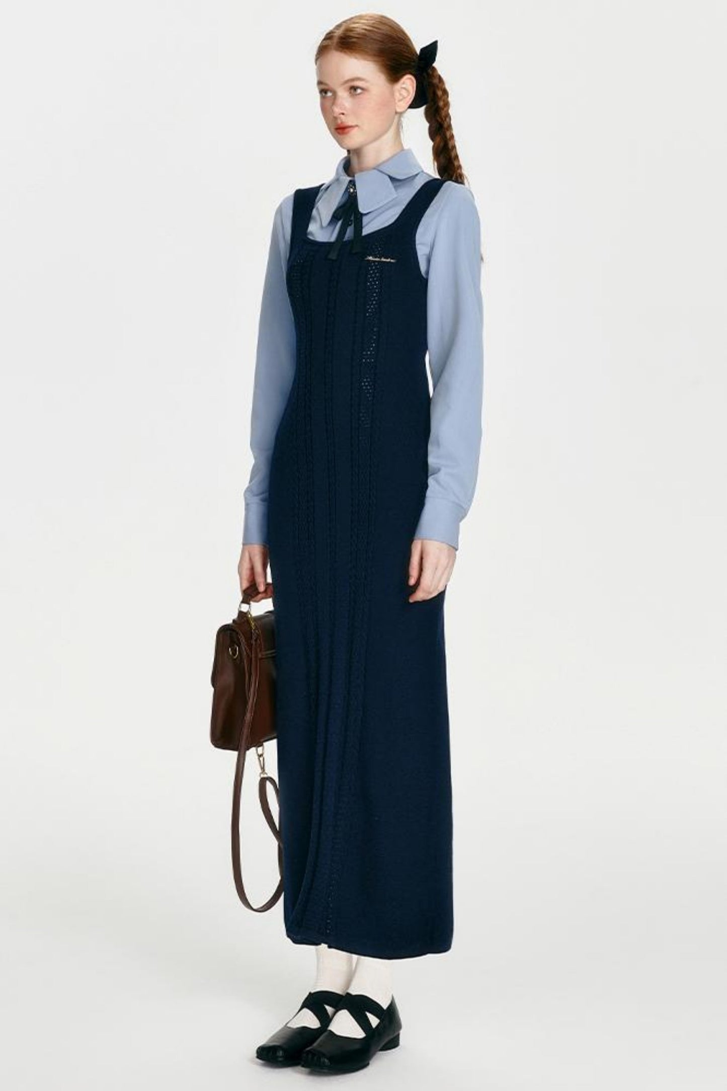 Retro Knit Skirt Dress