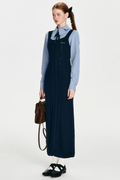 Retro Knit Skirt Dress