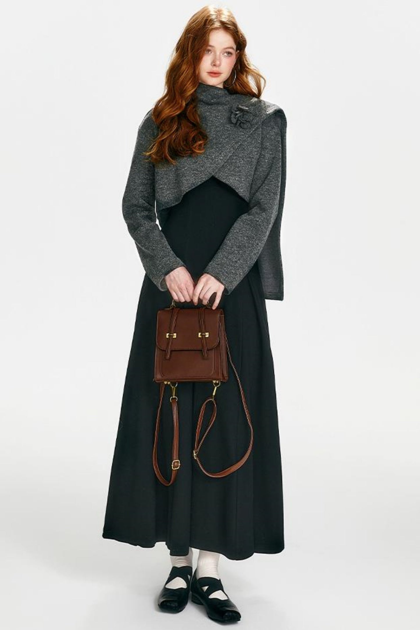 Luxe Gold Shawl Dress Set-Up