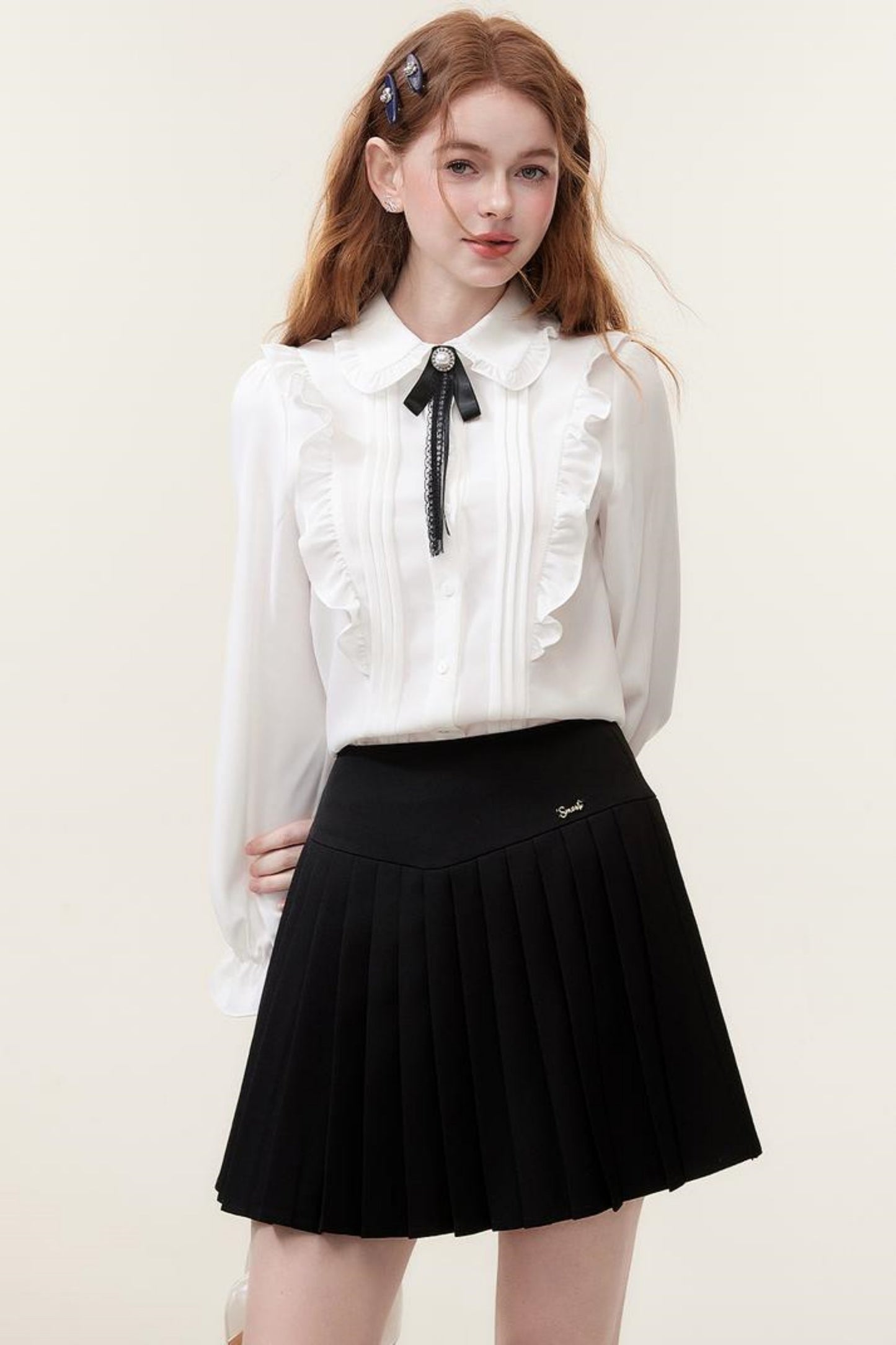 Pleated Mini Skirt