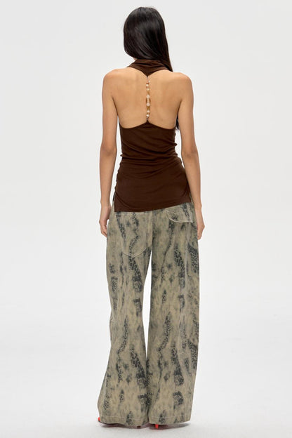 Glam Backless Beaded Top