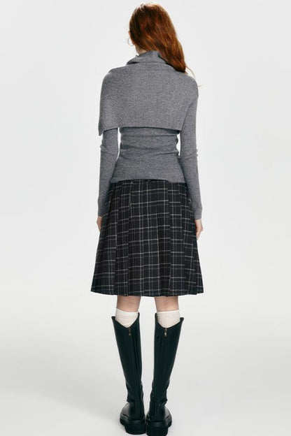 Slim Fit Knit Sweater Set-Up