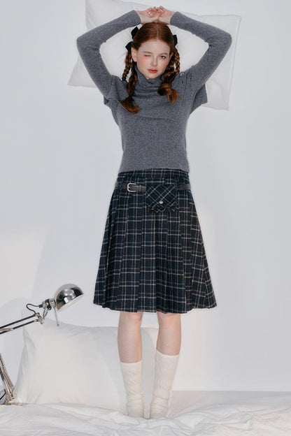 Versatile Plaid Skirt
