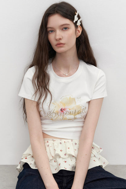 Floral Elegance Waist Skirt