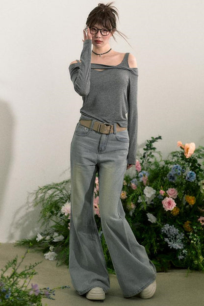 Flare Wide-Leg Jeans