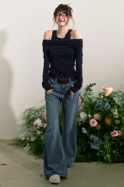 Flare Wide-Leg Jeans