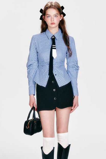 Vintage Plaid Skirt Set-Up