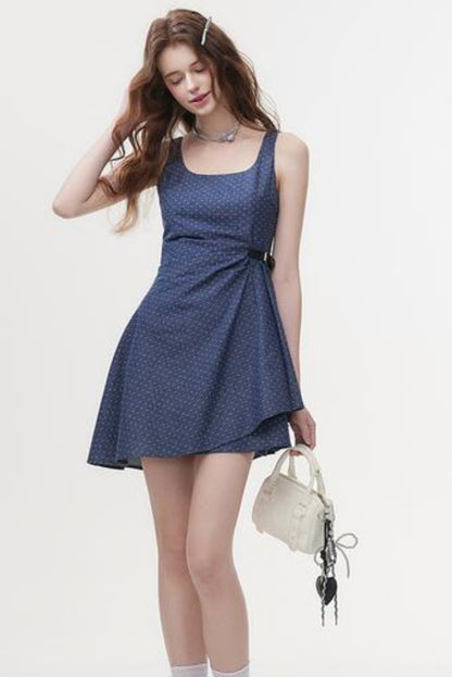 Polka Dot A-Line Dress