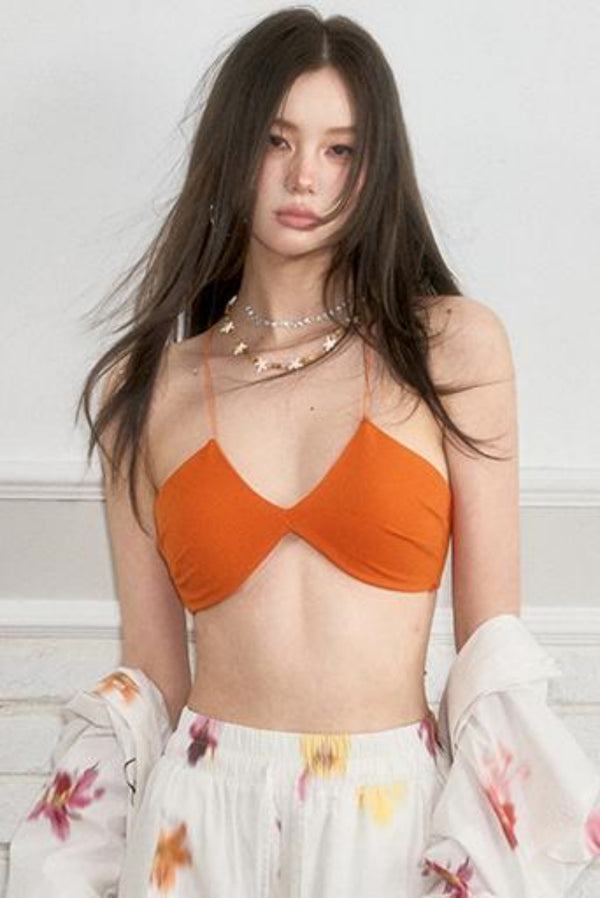 Vintage Strap Cross Bra Top